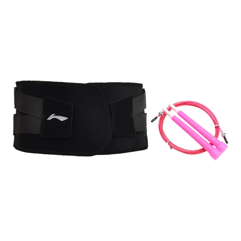 LiNing Back Support Braces Fitness Running Breathable Warm Protective Pressurized And Non Slip Polyester Nylon Unisex-32
