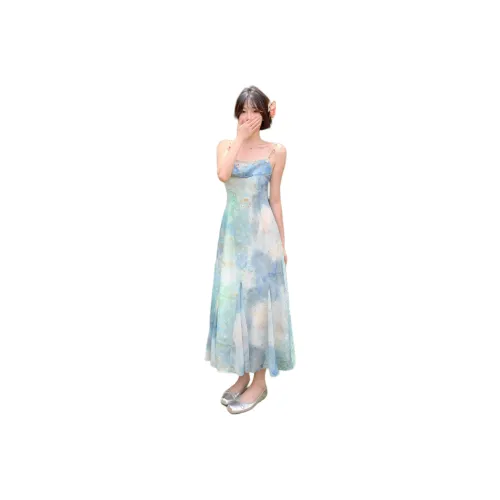Mu Xiao Xin Slip Dresses Women's Image Color