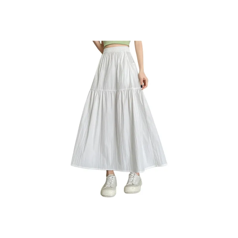 Flowers In Water Casual Long Skirt Women's-2