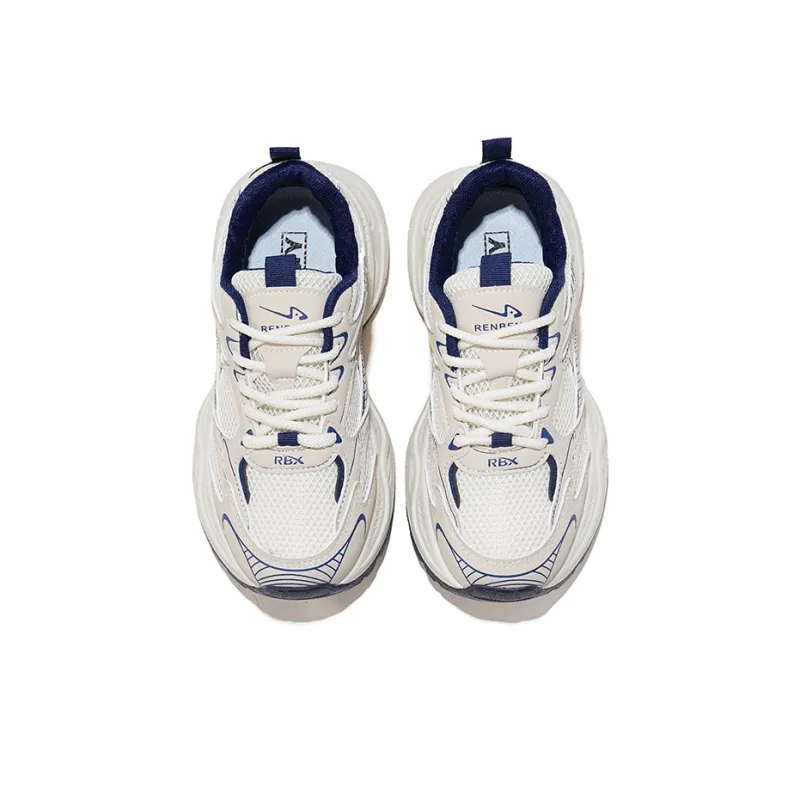 RENBEN Balance Lightweight Height Increasing Low Top Chunky Sneakers Women's Dark Blue-3