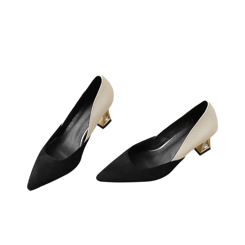 MCKP Chunky Heel High Heels 7cm Women's-2