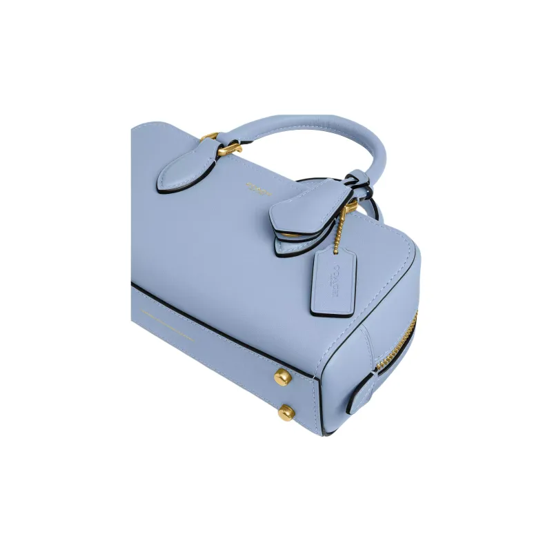 COACH Bowery Leather Crossbody Bag, Shoulder Bag, Handbag Trumpets Women's Bellflower Blue-3