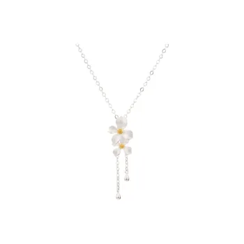 Shunqin Silver Building 999 Fine Silver Sterling Silver Necklaces Women's