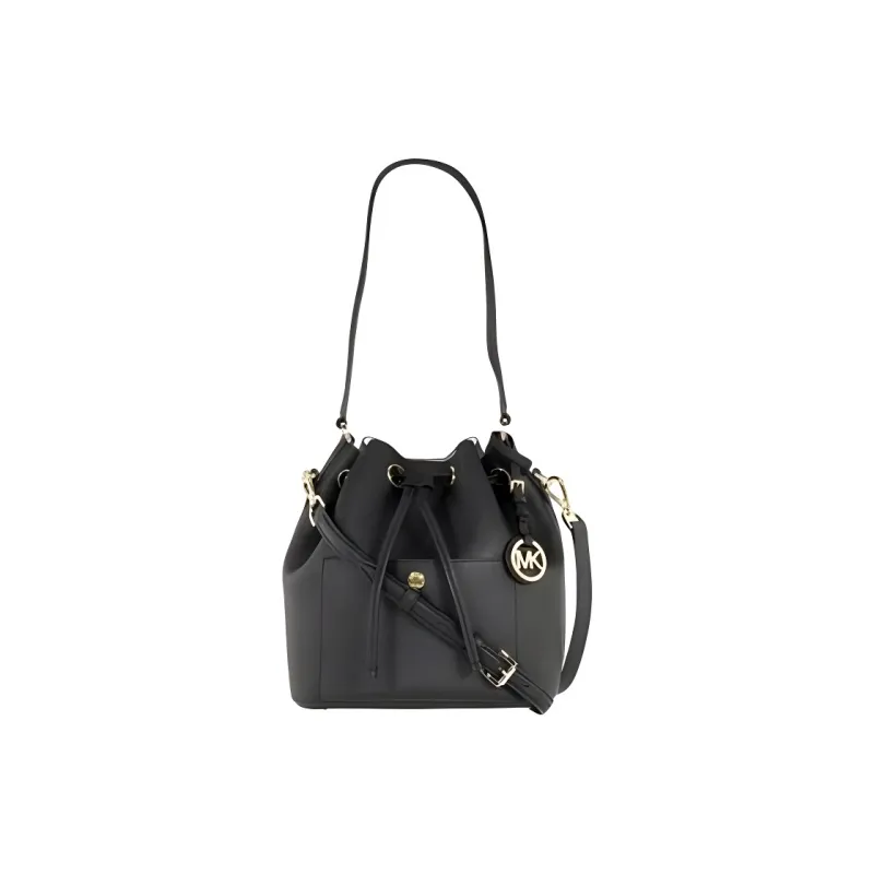 MICHAEL KORS MICHAEL KORS Luggage Collection Leather Bucket Bag, Crossbody Bag Women's Black-1