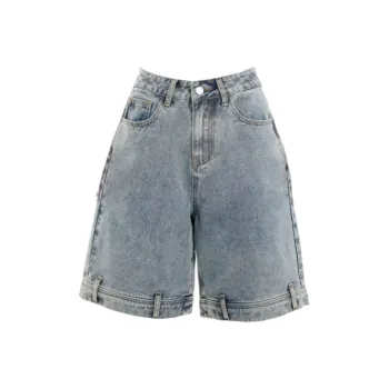 ZXZA Denim Shorts Women's Worn Blue