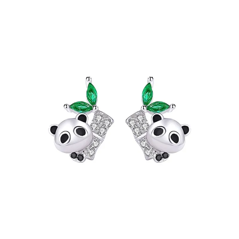 Happy Tide S925 Silver Stud Earrings Women's-0