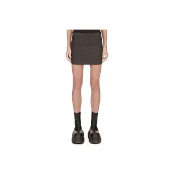 RICK OWENS/RO FW24 Denim Short Skirts Women's Black