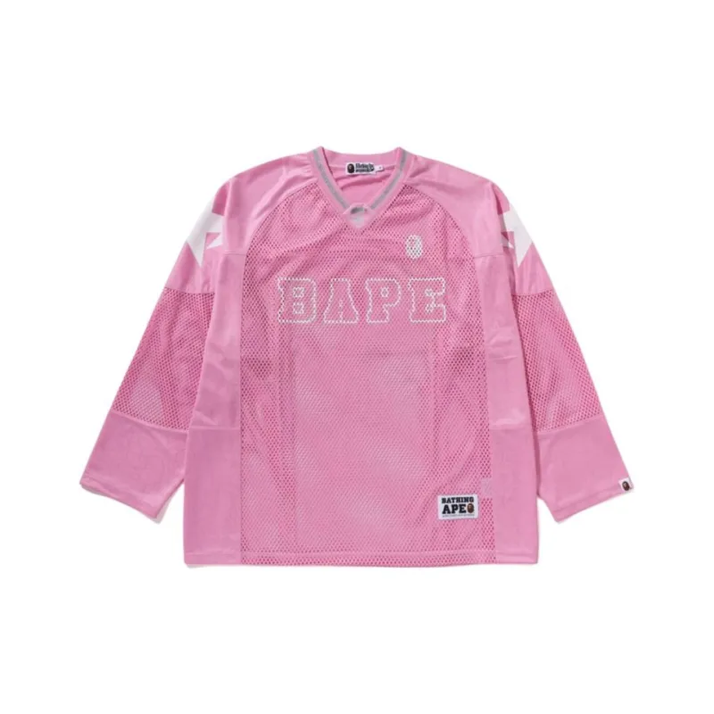 Bape Line Camo Multilogo Relaxed Fit Football Jersey-3