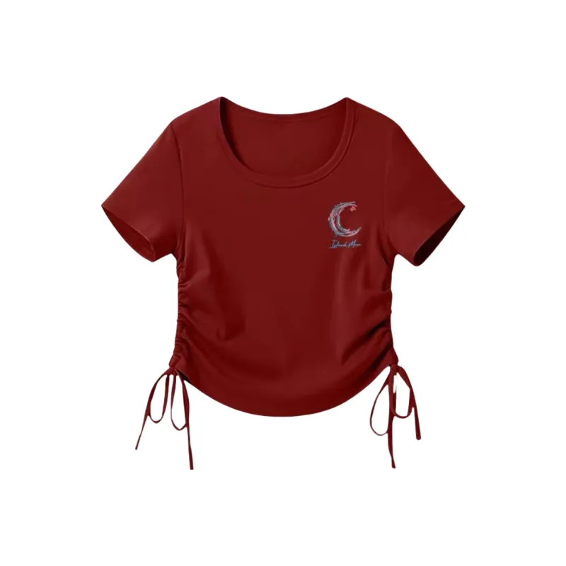 Cotton Gene Set in Sleeve T Shirt Women's-0