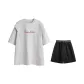 2 Pack (White Top+Black Shorts)
