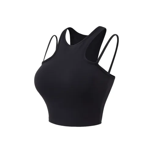 Lan Pattern Sports Underwear Women's Black