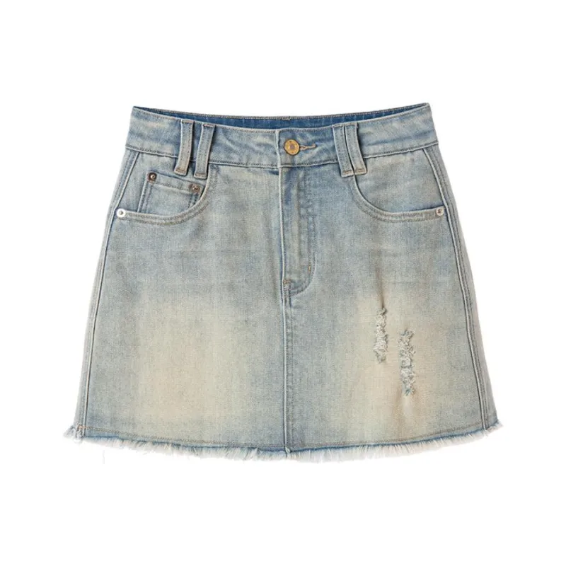 EKOOL Denim Short Skirts Women's Monochrome-0