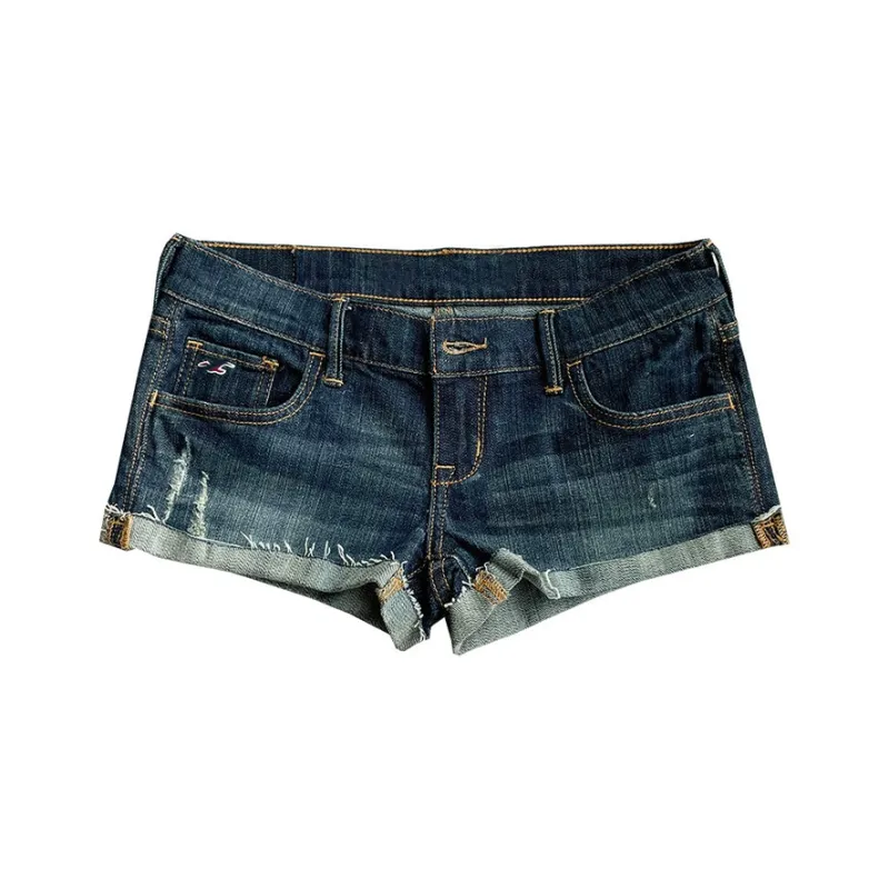 ECNR Denim Shorts Women's Dark Blue-0