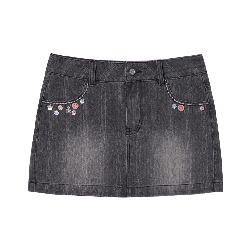 I'M ONE Denim Short Skirts Women's-0