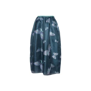 EMPORIO ARMANI Casual Long Skirt Women's Blue