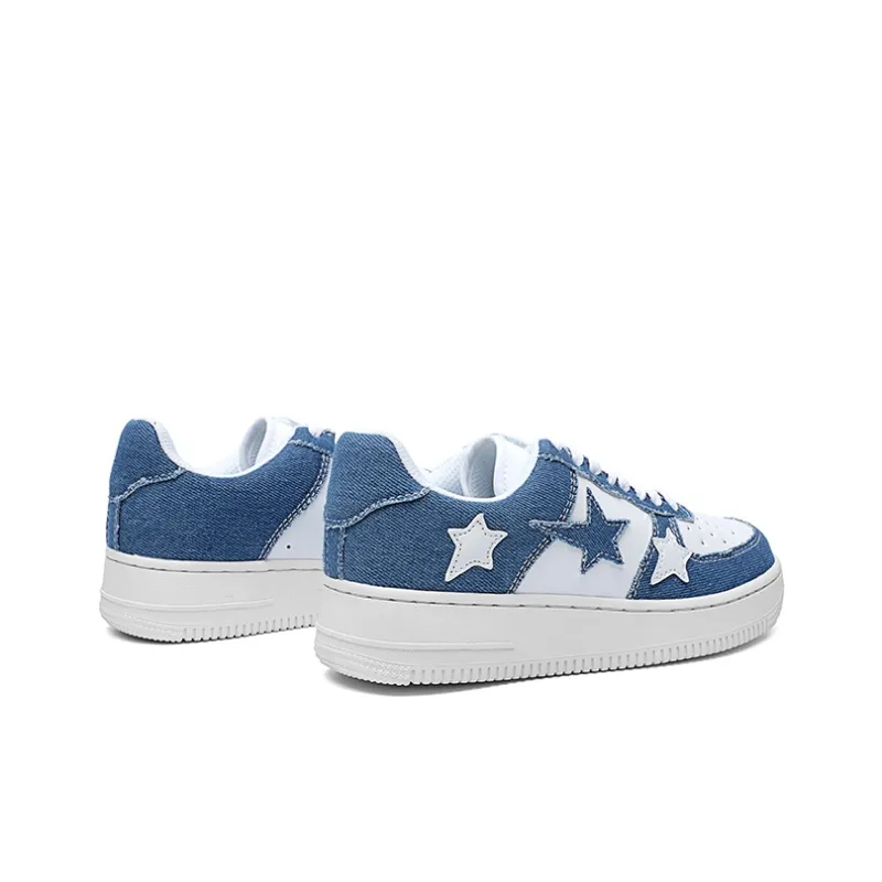 ABIDJAN Cyber Denim Lightweight Low Top Skateboard Shoes Unisex-4