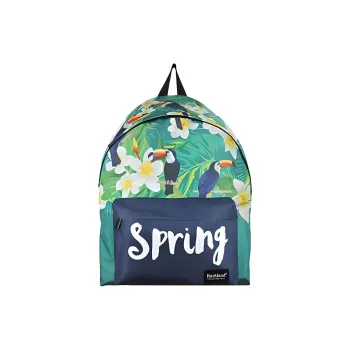 ROCKLAND Polyester Backpack Large Size Unisex Parrot Language