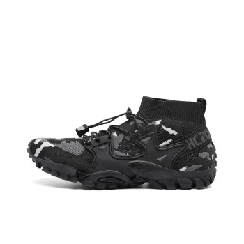 TELENT Coverage Slip Resistant Lightweight Low Top Hiking Shoes Men's Camouflage Black