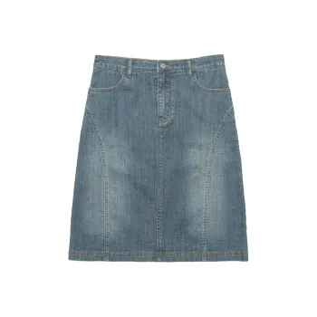 UNRETRO Denim Short Skirts Women's Denim Blue