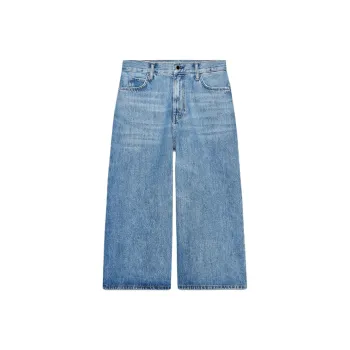ZARA ZW Series Denim Shorts Women's Blue