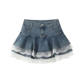 YGPRW Denim Short Skirts Women's
