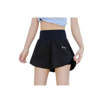 Barbie Sports Shorts Women's Black[Back Pocket, Ultra Stable]