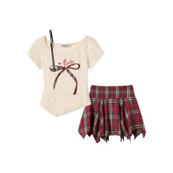 AFGGD Two Piece Skirt Sets Women's