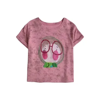 PLAY BUSH T Shirts Women's Pink Purple