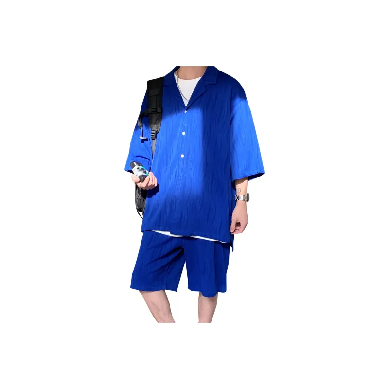MARK WAFFLE Shirt Matching Set Unisex-0