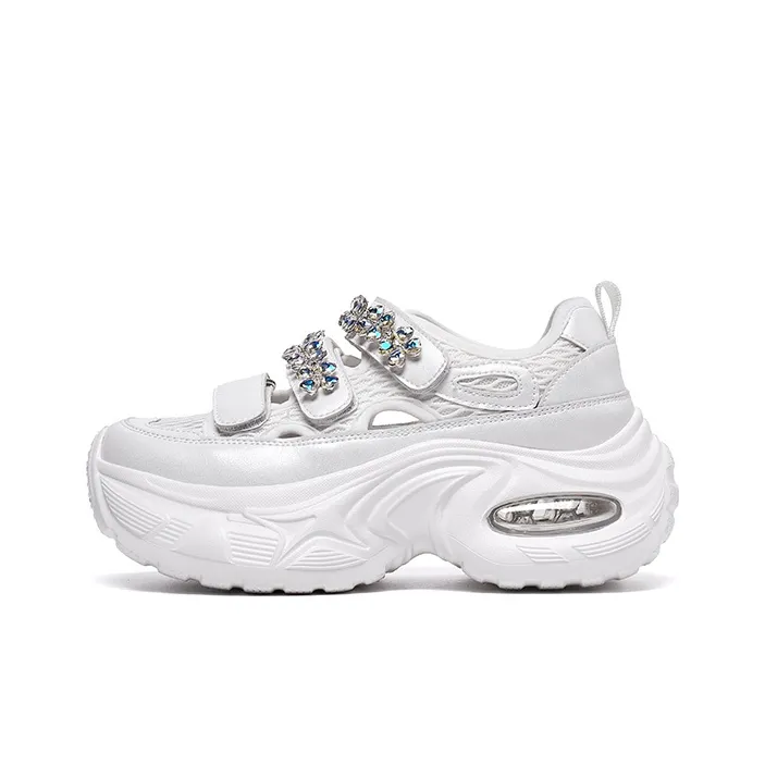 Lee Cooper Anti Slip And Wear Resistant Height Increasing Low Top Chunky Sneakers Women's-0