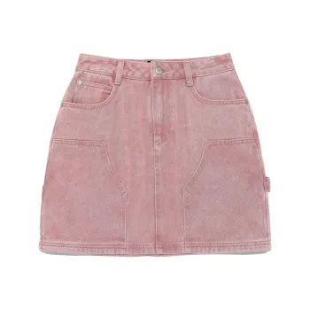 Lee Denim Short Skirts Women's Pink