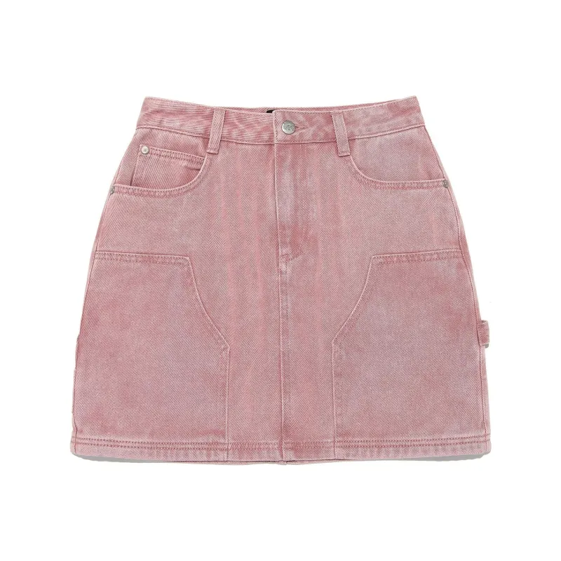 Lee Denim Short Skirts Women's Pink-0