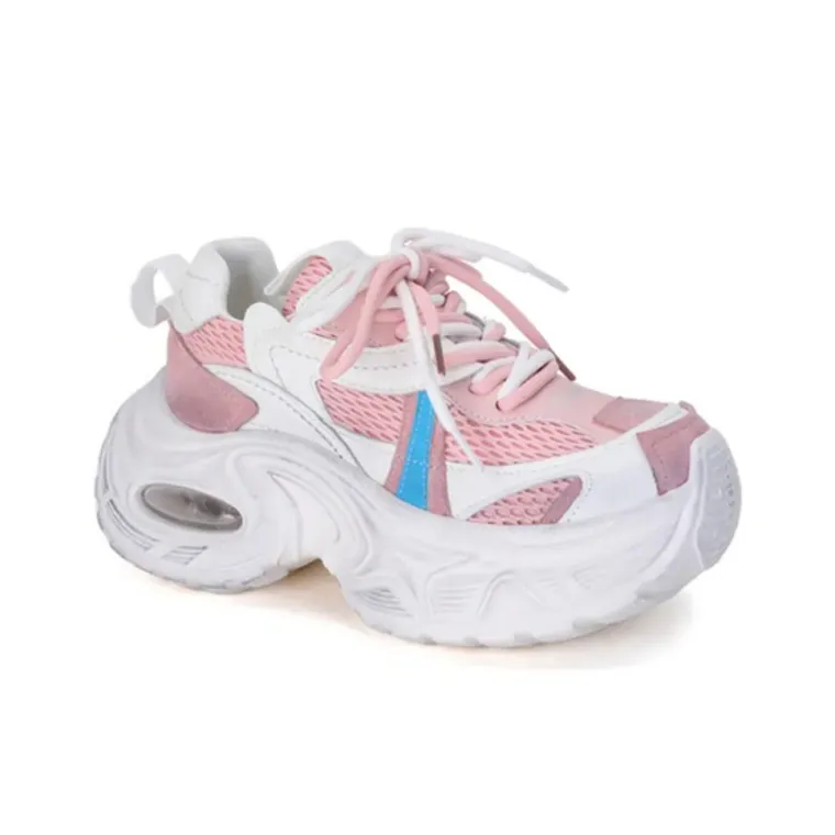 LIANGHUO Cushioning, Slip Resistant, Lightweight Low Top Chunky Sneakers Women's-1