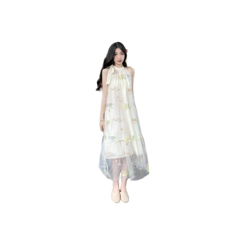 Mu Xiao Xin Sleeveless Dress Women's-0