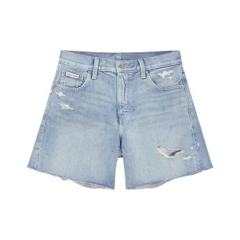CALVIN KLEIN Denim Shorts Women's Light Blue