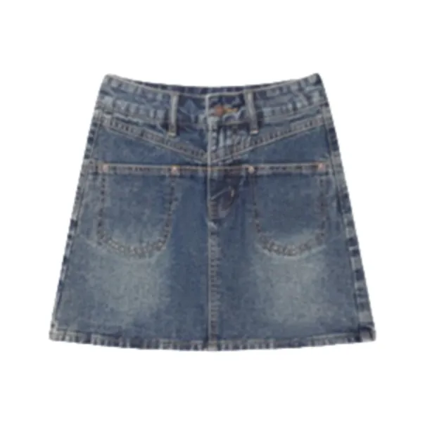 ZXZA Denim Short Skirts Women's-0