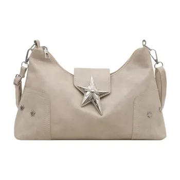 TOUTSEUL YOLO PU Shoulder Bag Women's Ecru/Black/Pink/Red/Light Brown
