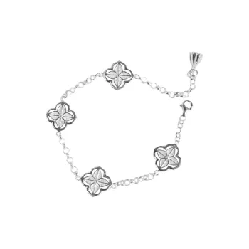 Shunqin Silver Building S999 Fine Silver Pure Silver Bracelets Women's