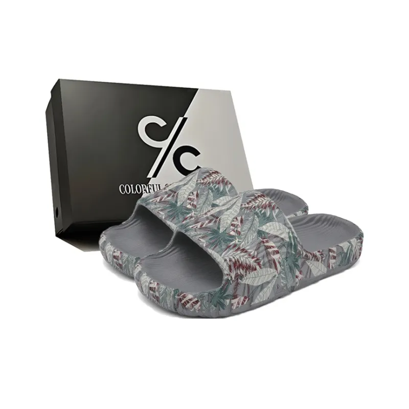 Colorful Creations EVA Slip Resistant Abrasion Resistant Odor Resistant Quiet Slide Slippers Men's-7