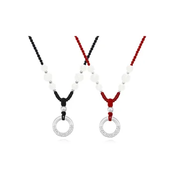 Master Kim White Jade Bodhi Necklaces Unisex