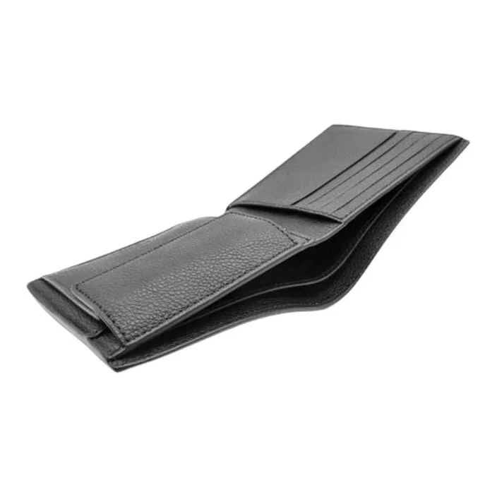 COACH Smooth Calf Leather Wallet Mini Men's Black-4