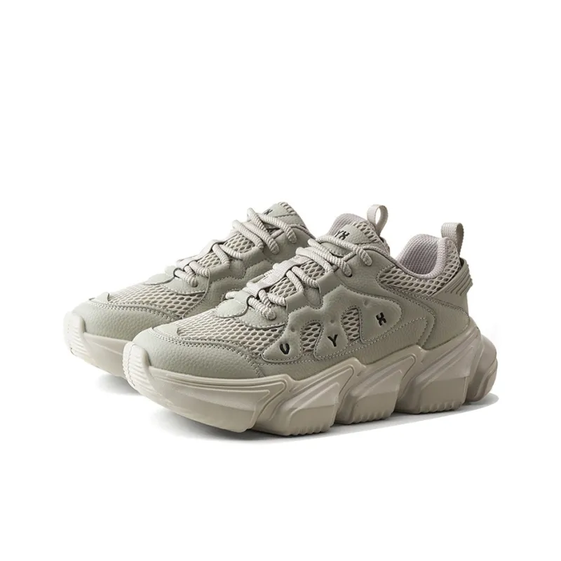 V.YERXU Cushioning, Slip Resistant, Abrasion Resistant, Coverage, Height Increasing Low Top Chunky Sneakers Men's-13
