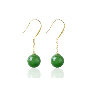 KUNYUYAO Hetian Jade Earrings Jasper Women's