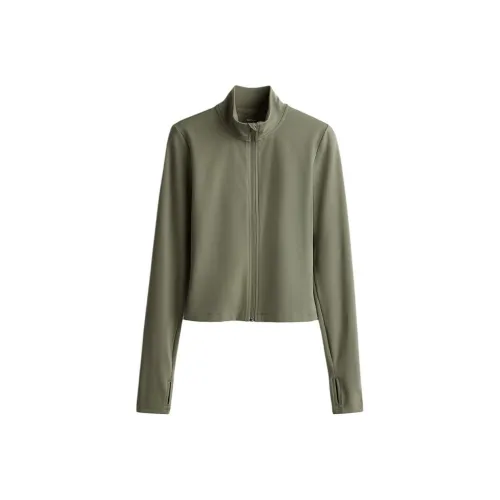 H&M Workout Clothing Women's Khaki Green