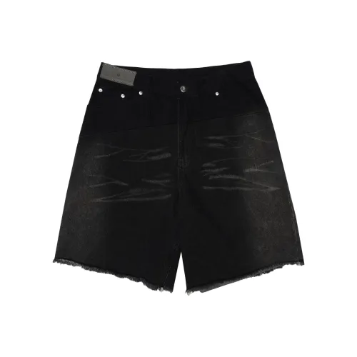 WAYHWEI Summer Denim Shorts Unisex Black