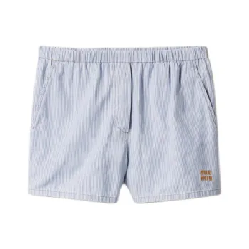 MIU MIU Denim Shorts Women's Sapphire Blue