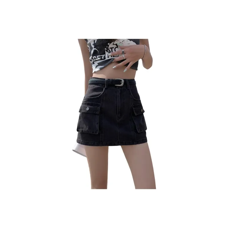 ZAZN Denim Short Skirts Women's-6