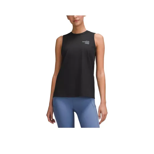 Lululemon Breathable Running Tank Top Graphic Sport Vests Women's Black