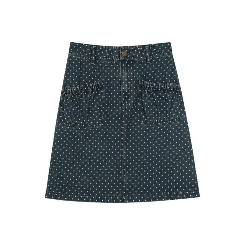 SOLIGHTER Denim Short Skirts Women's-0
