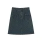 Distressed Vintage Polka Dot Denim